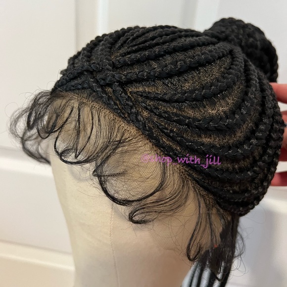 30” Synthetic High Ponytail Cornrow Box braids All Lace Cap It#KA - Picture 8 of 16